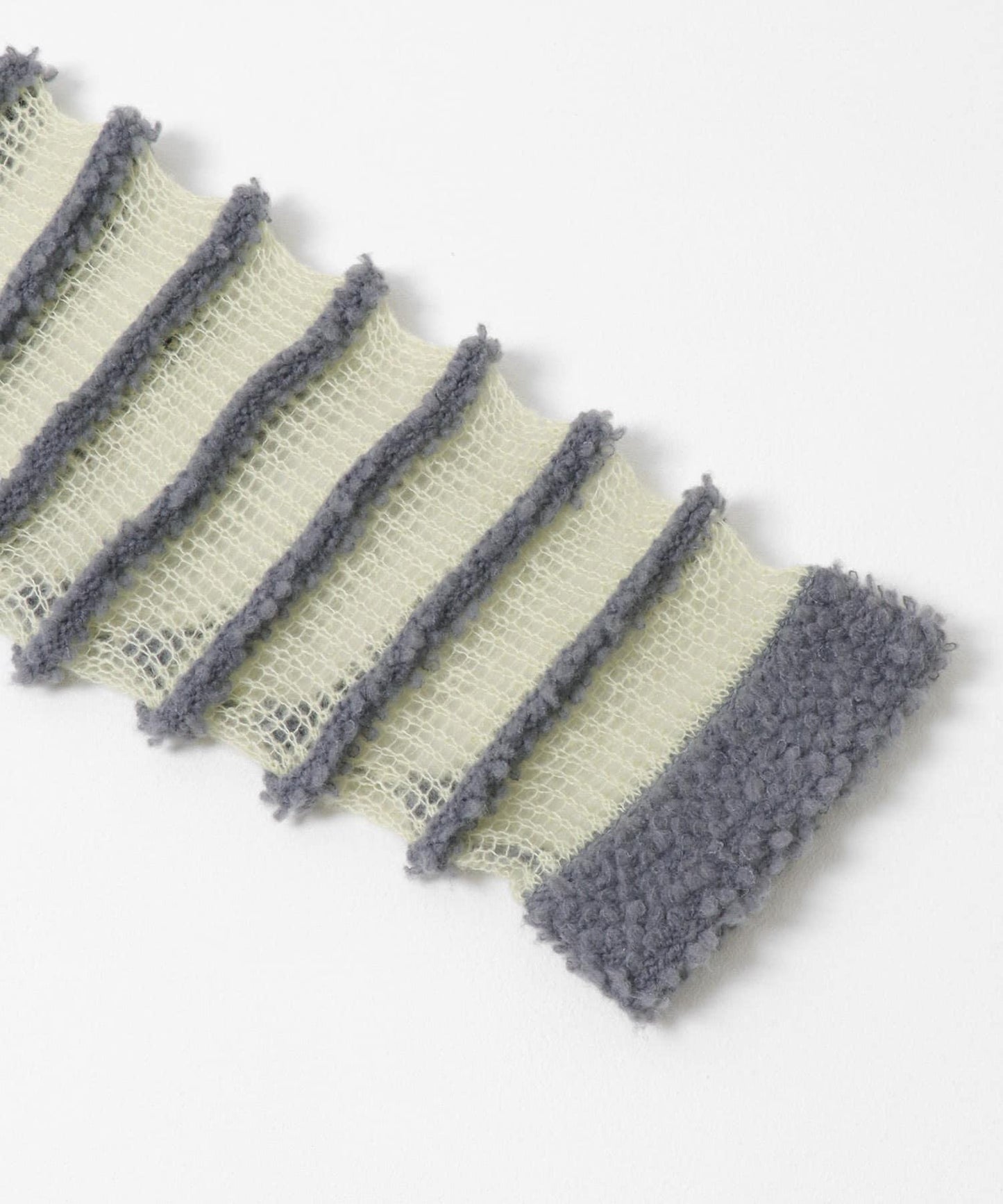 透視條紋針織衫