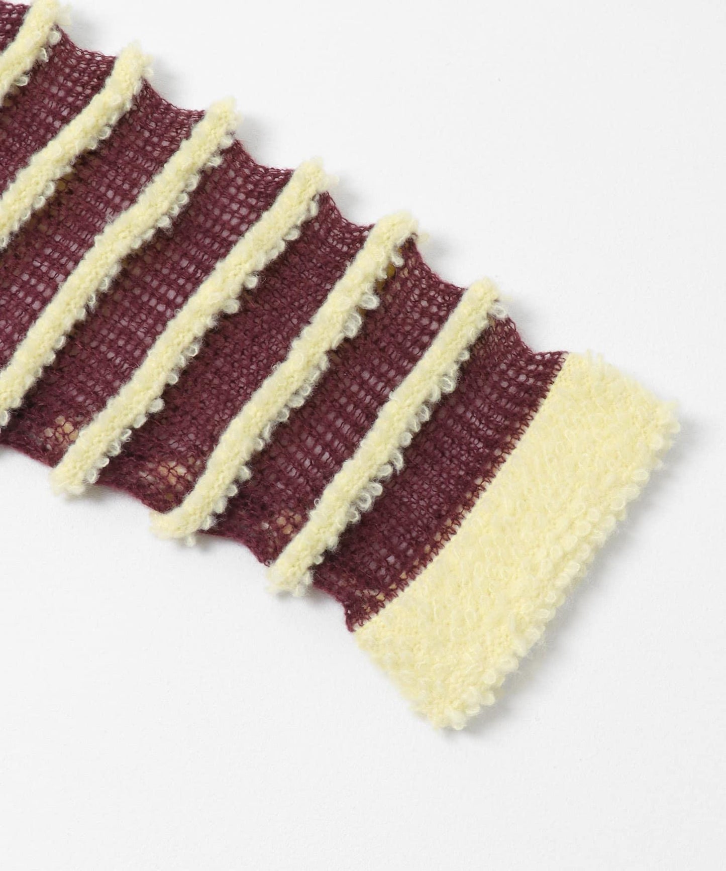 透視條紋針織衫