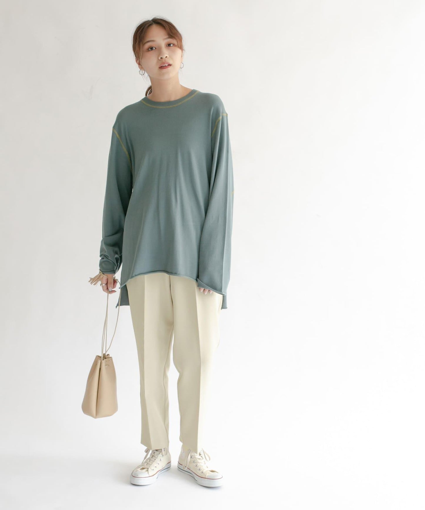 illi 單褶修身錐形褲