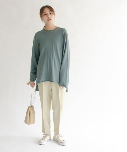 illi 單褶修身錐形褲