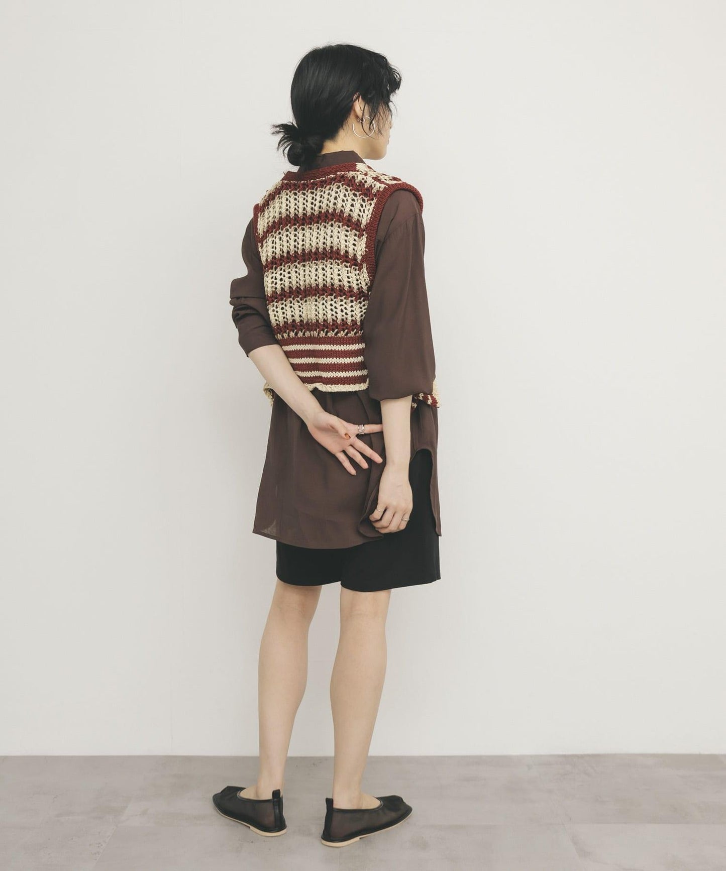 2WAY條紋針織背心