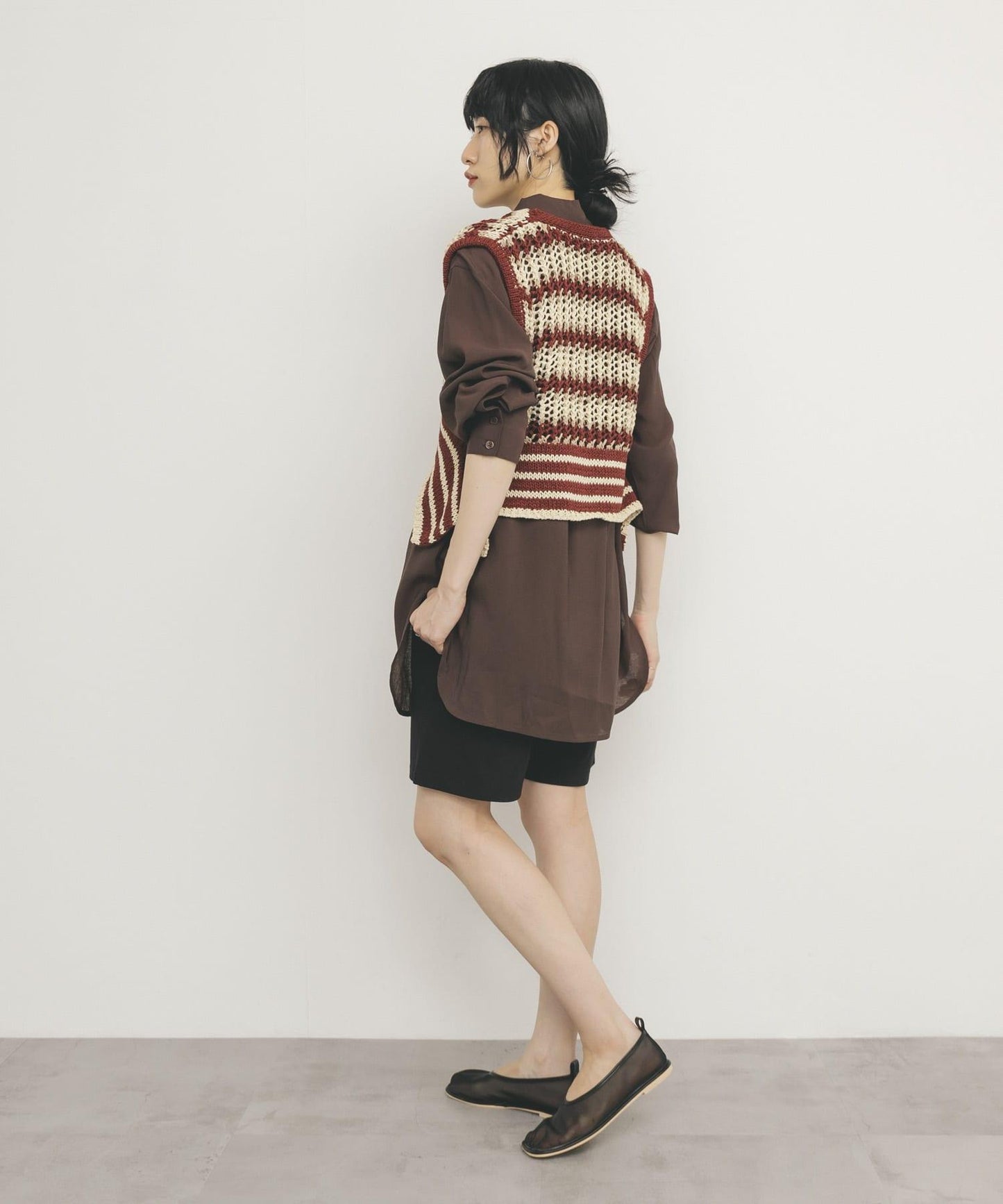 2WAY條紋針織背心