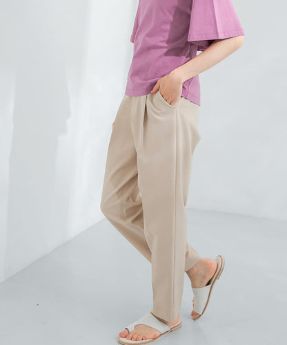 illi 單褶修身錐形褲