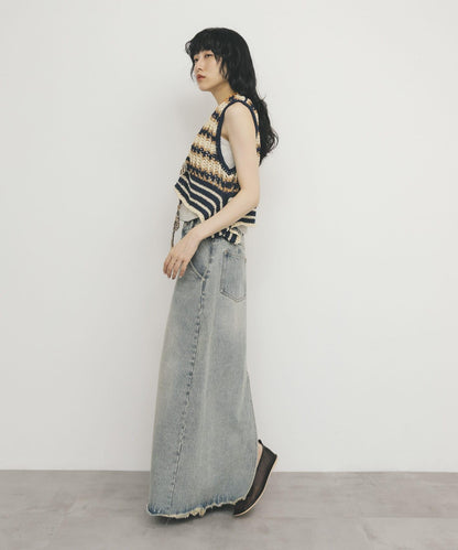 2WAY條紋針織背心