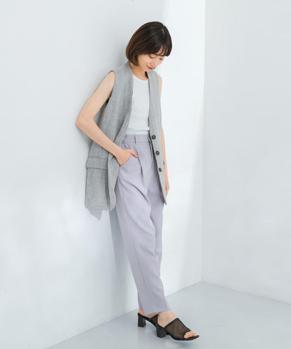 illi 單褶修身錐形褲