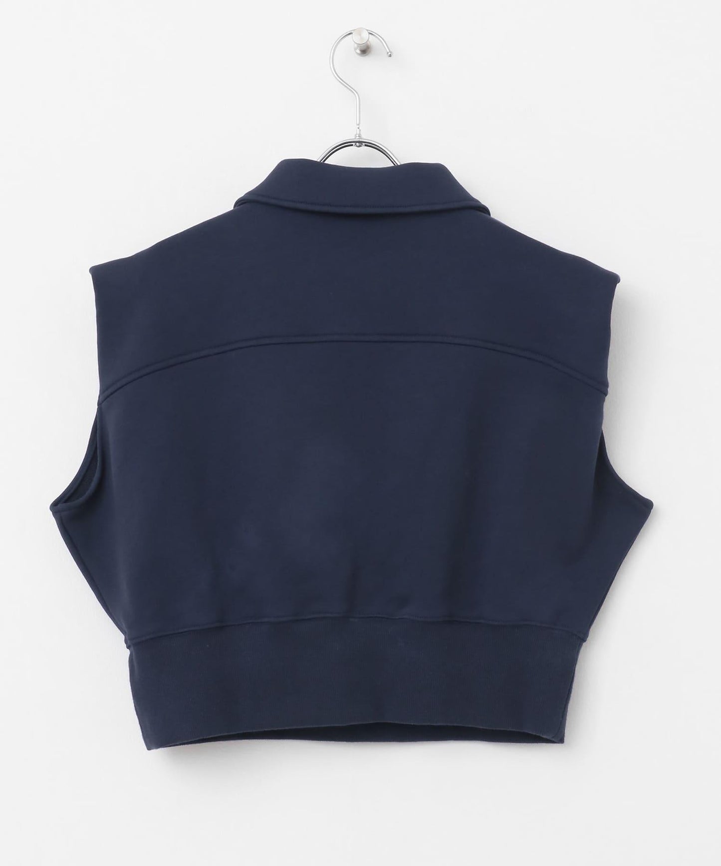 肩部褶皺拉鍊衛衣