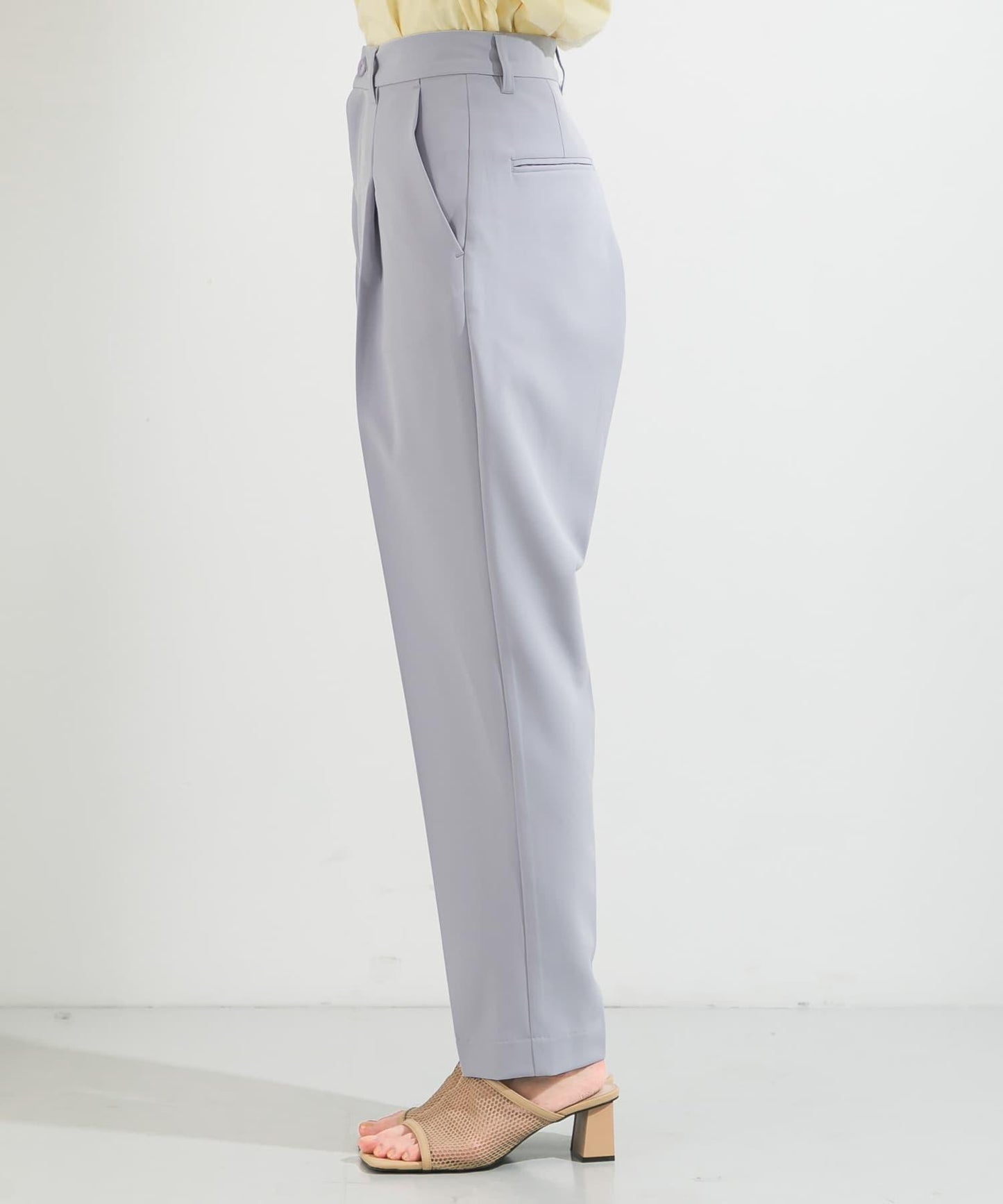 illi 單褶修身錐形褲