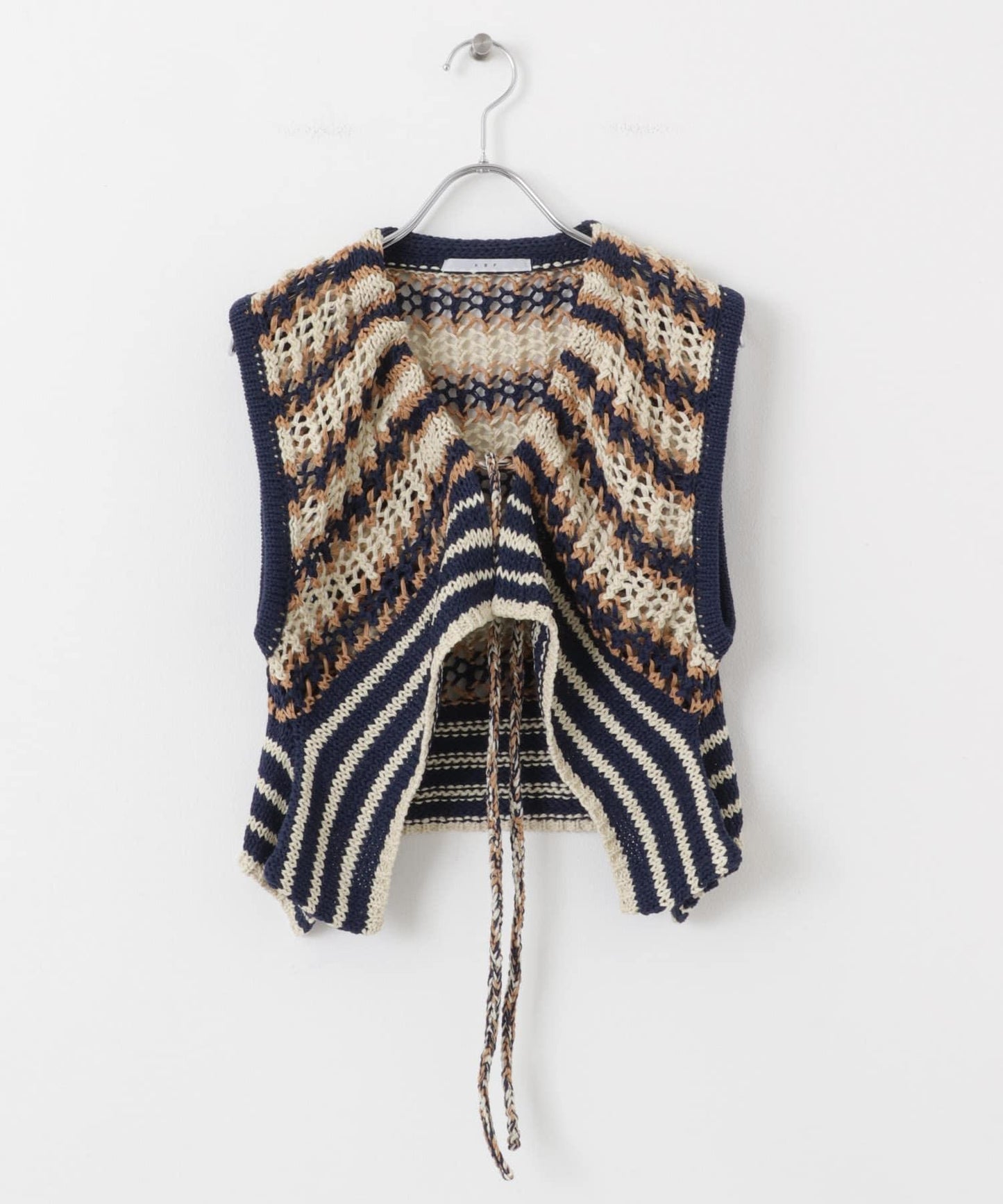 2WAY條紋針織背心