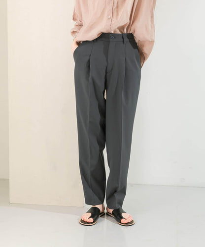 illi 單褶修身錐形褲