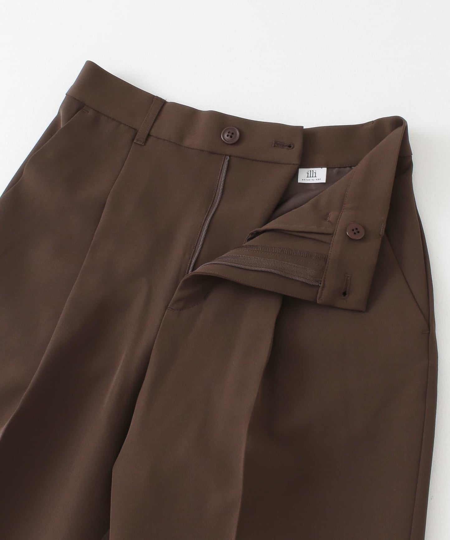 illi 單褶修身錐形褲