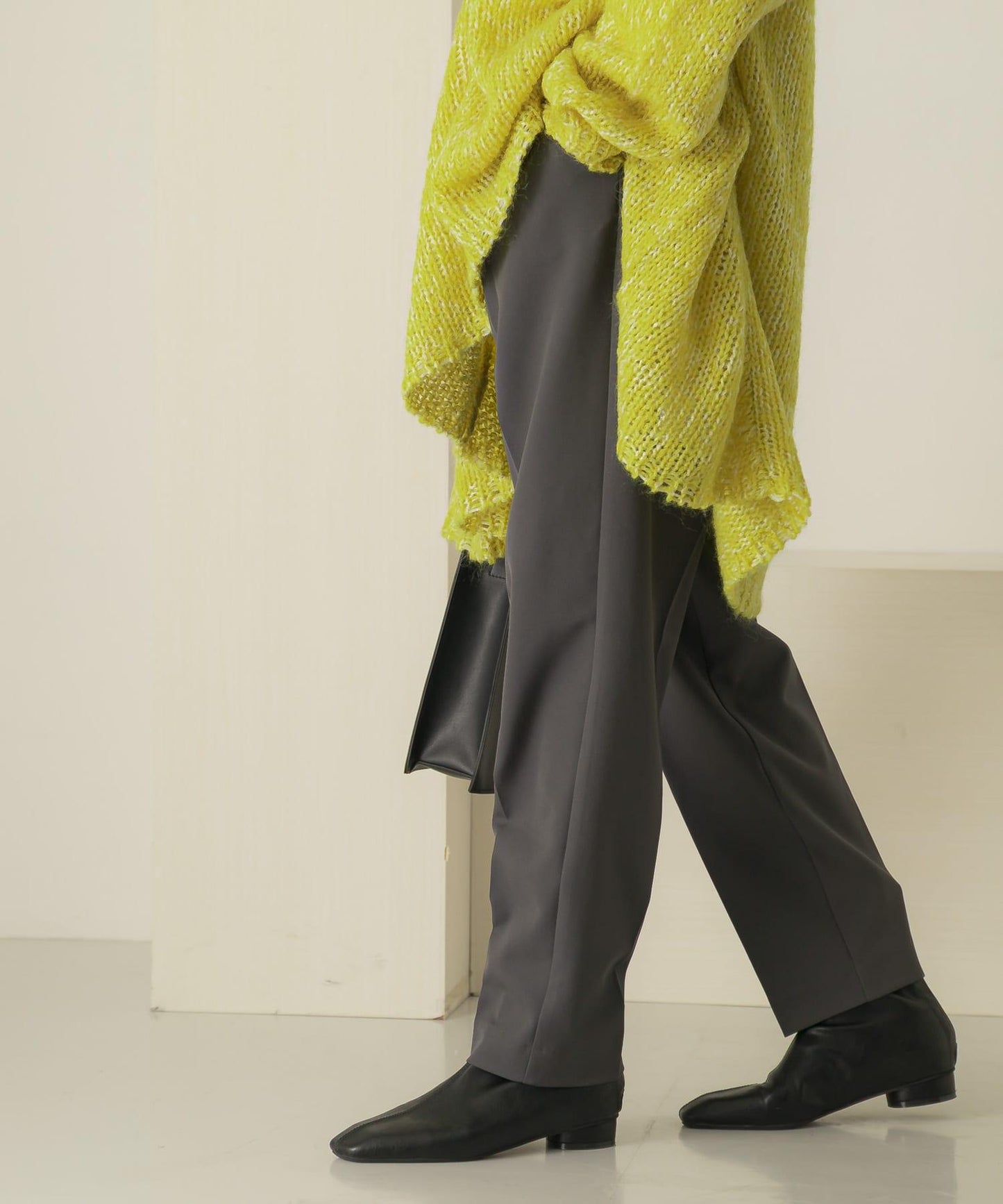 illi 單褶修身錐形褲