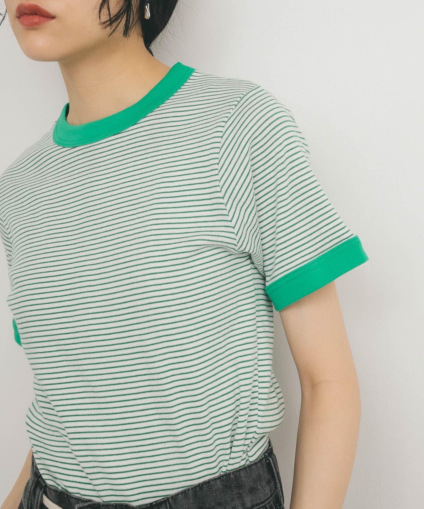 Miller拼接羅紋T恤