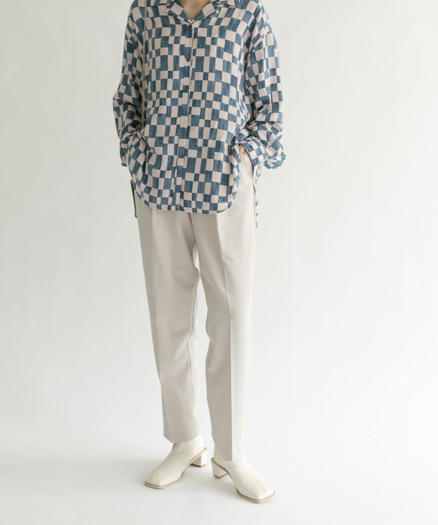 illi 單褶修身錐形褲