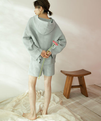 捲曲紗線針織短褲