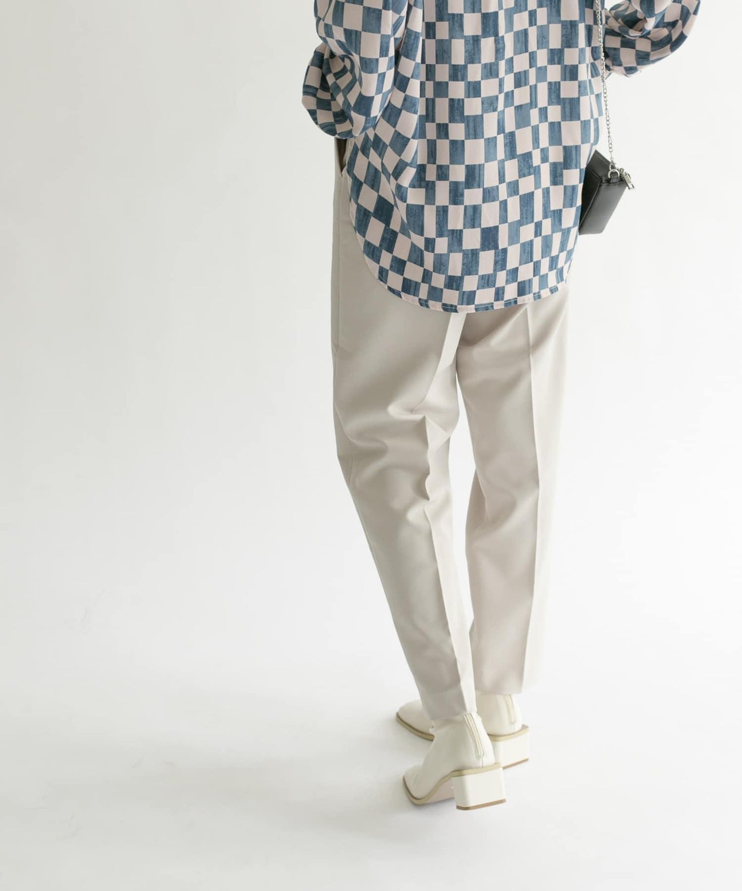 illi 單褶修身錐形褲