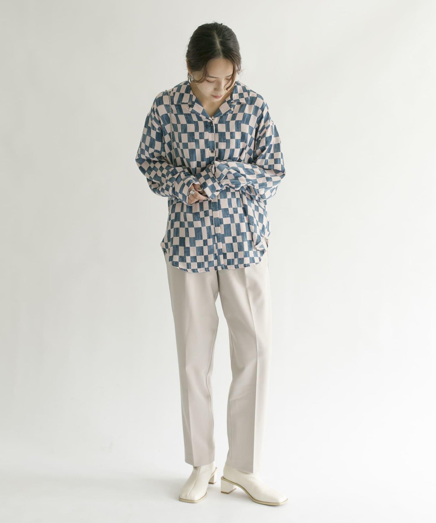 illi 單褶修身錐形褲