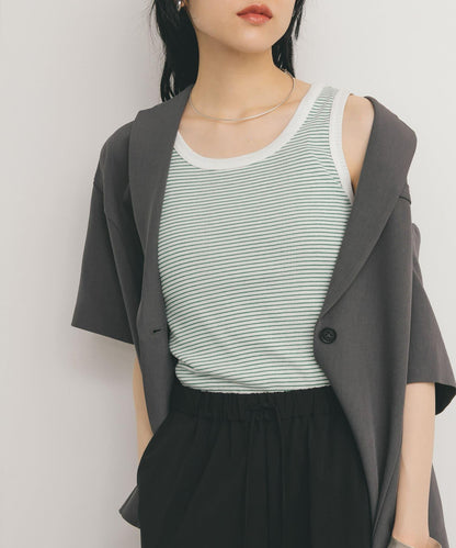 Miller拼接羅紋背心