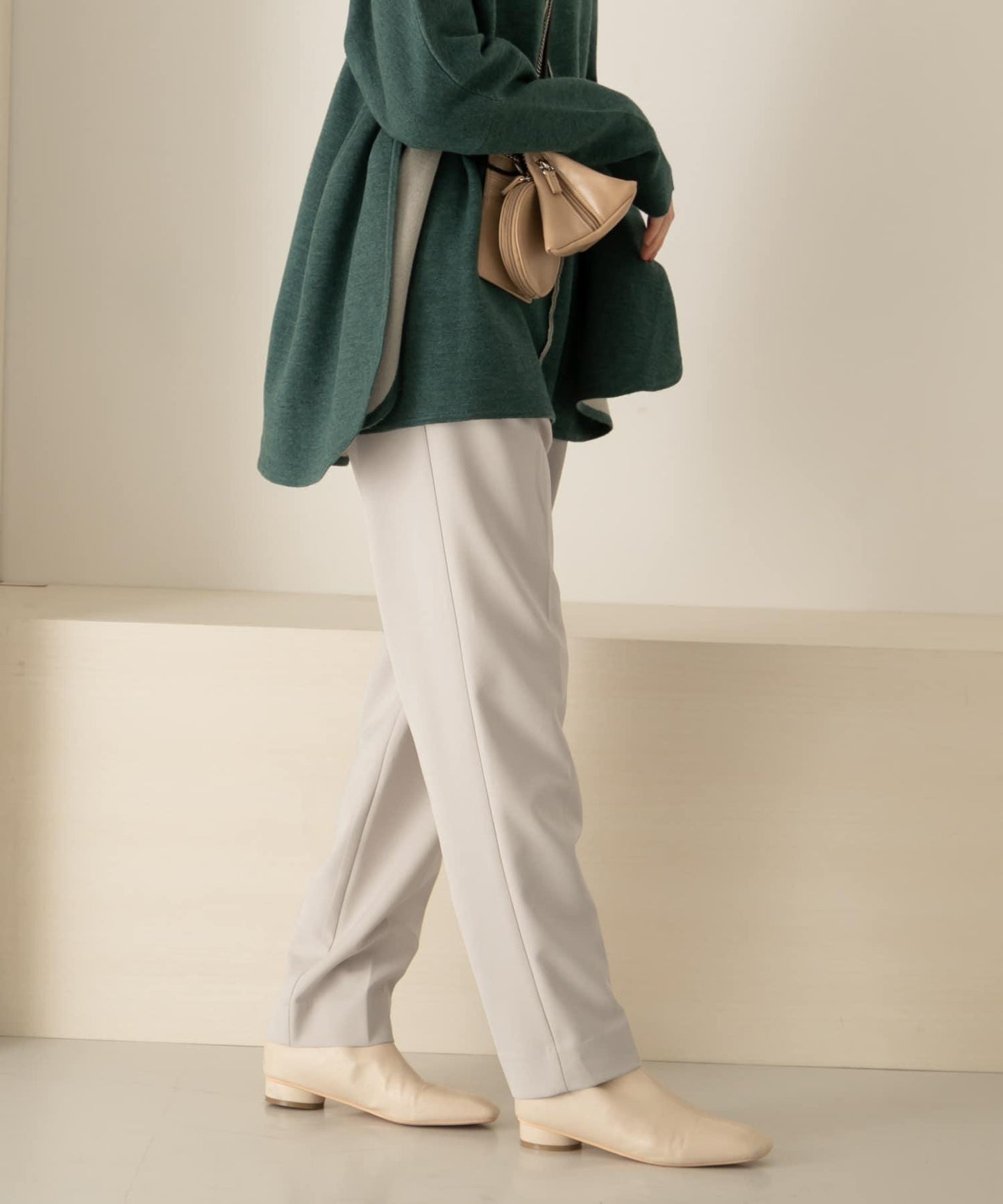 illi 單褶修身錐形褲