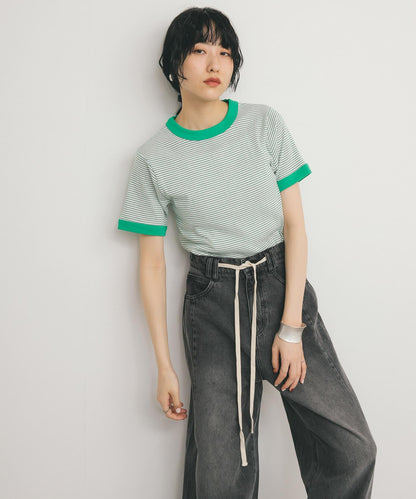 Miller拼接羅紋T恤