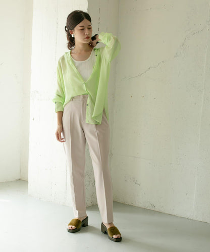 illi 單褶修身錐形褲