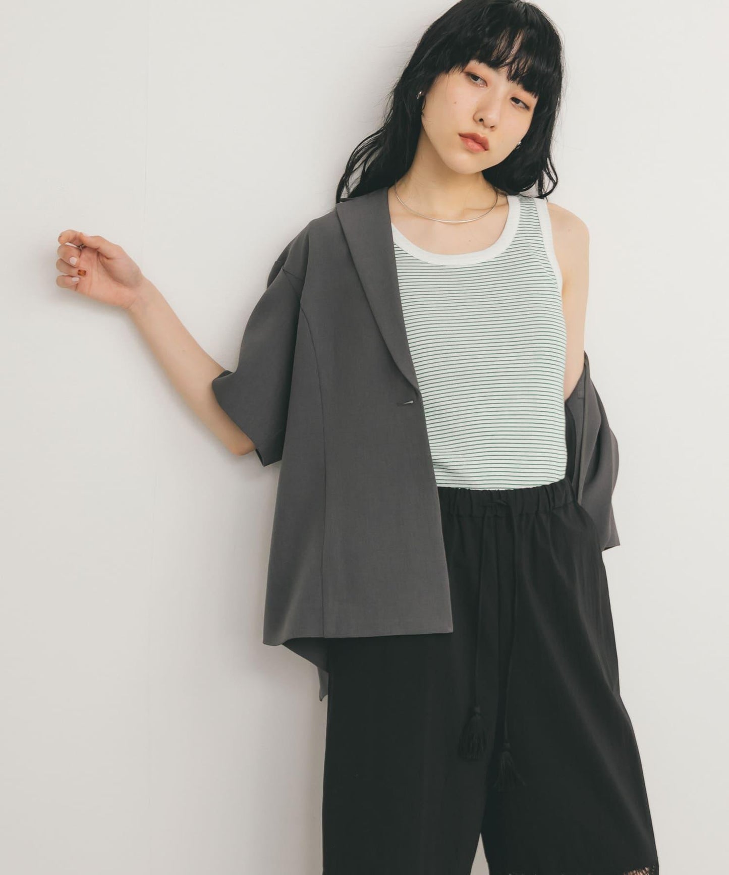 Miller拼接羅紋背心