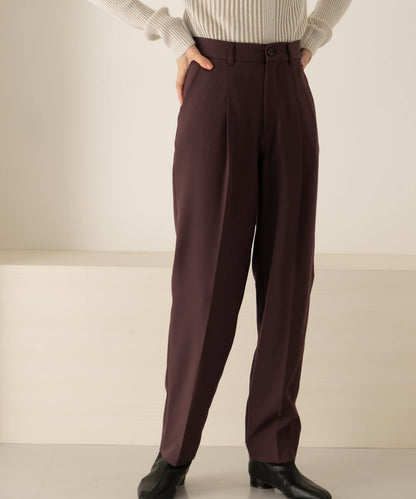 illi 單褶修身錐形褲