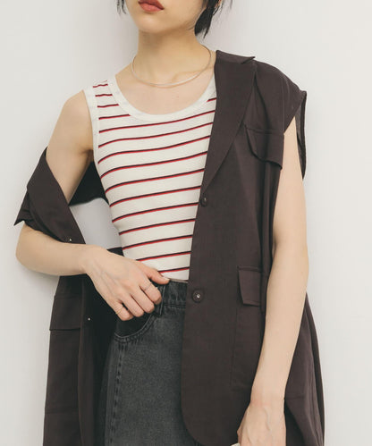 Miller拼接羅紋背心