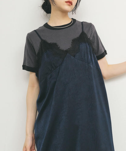 Miller拼接羅紋T恤