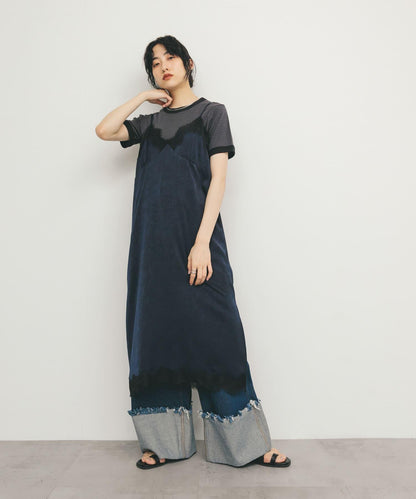 Miller拼接羅紋T恤