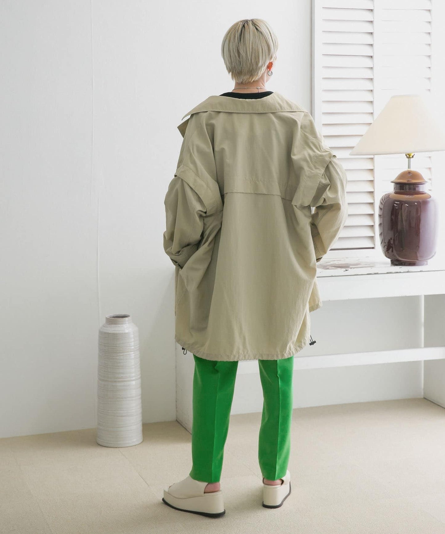 illi 單褶中線西裝褲