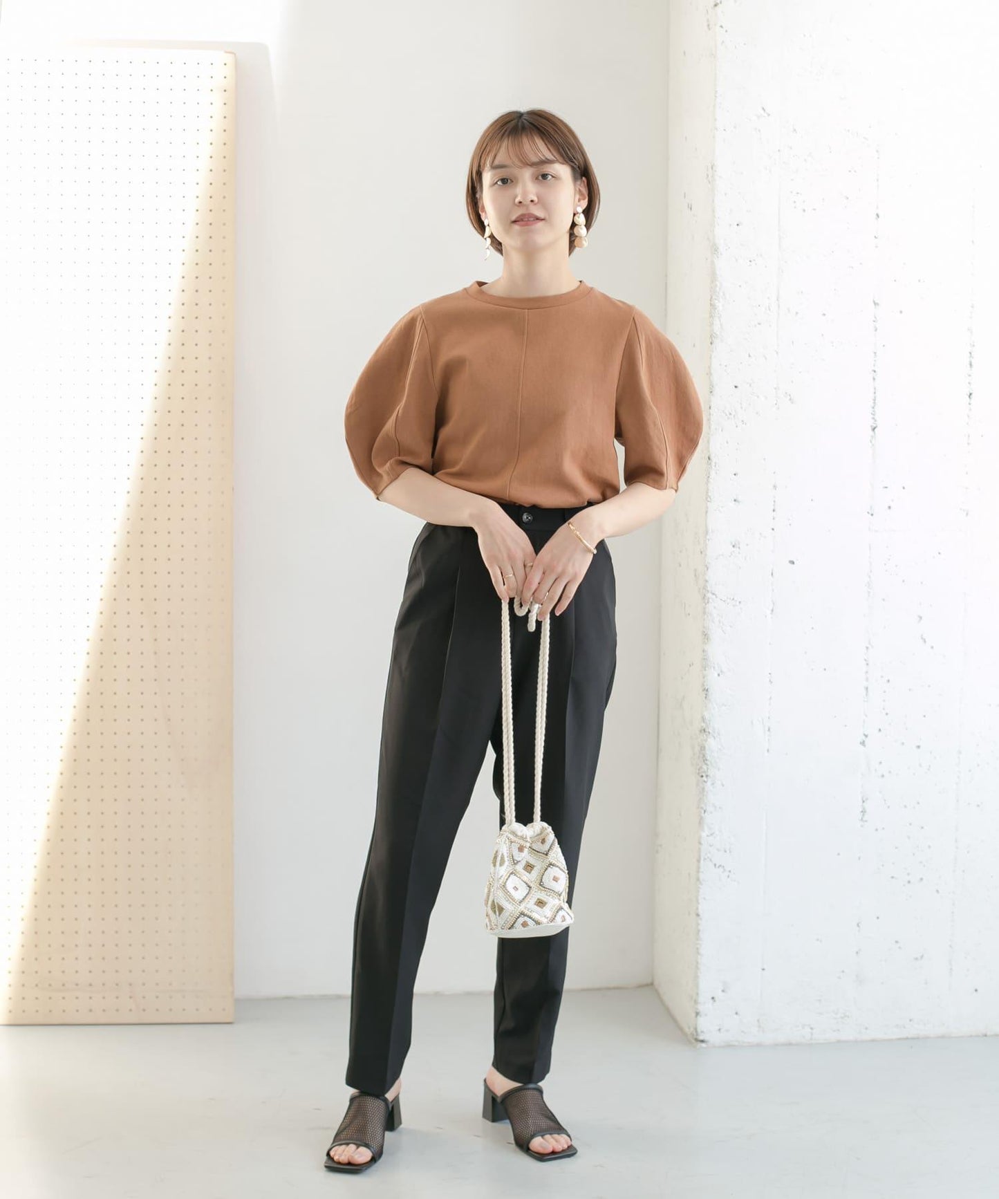 illi 單褶修身錐形褲