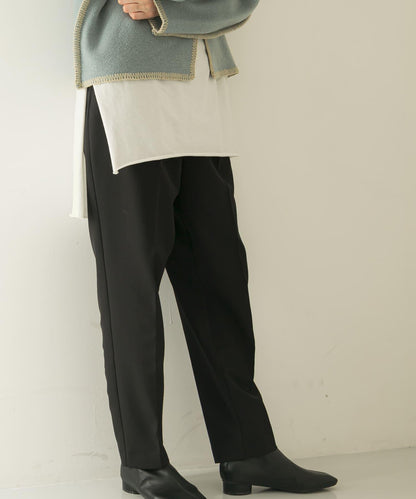 illi 單褶修身錐形褲