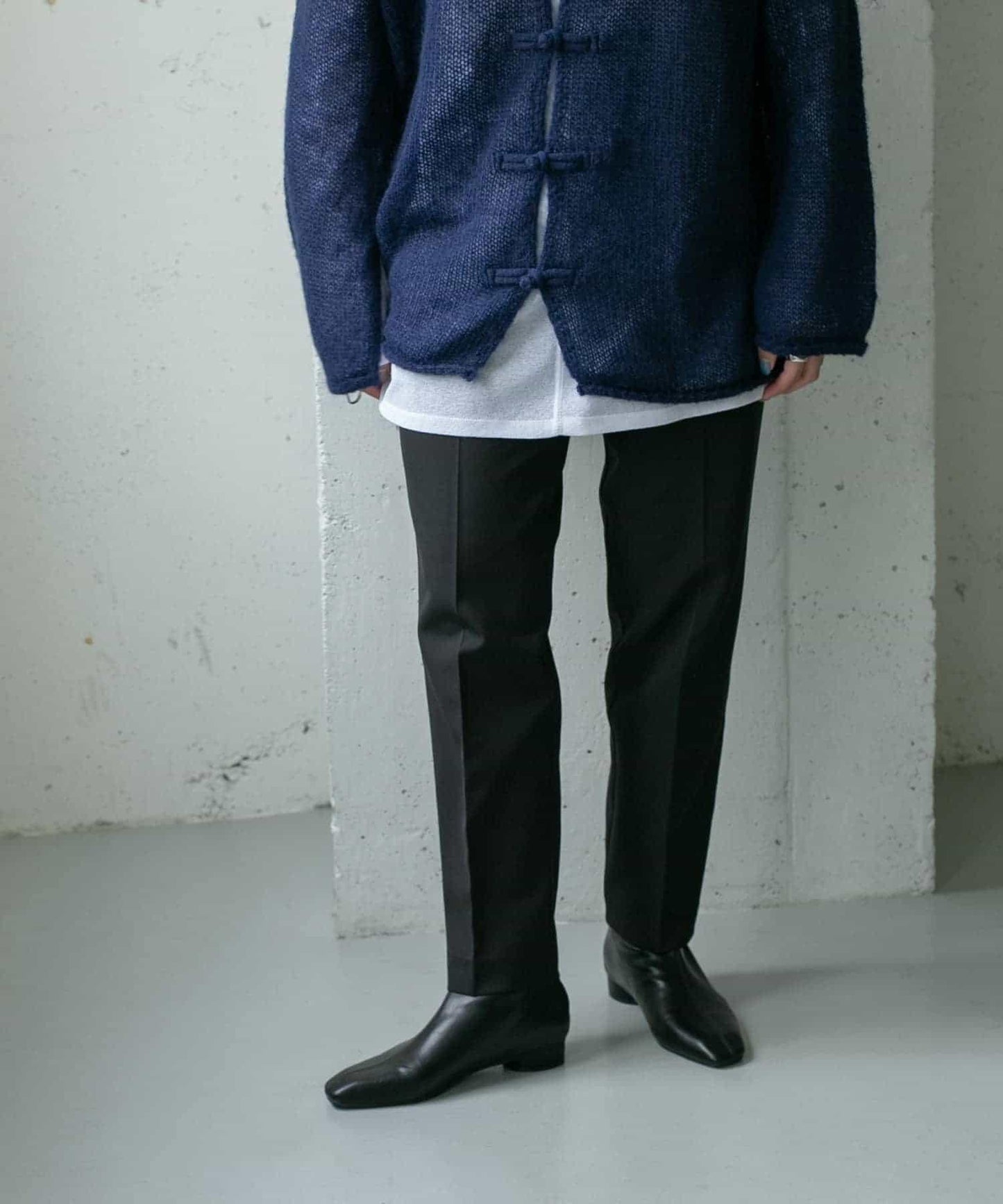 illi 單褶修身錐形褲