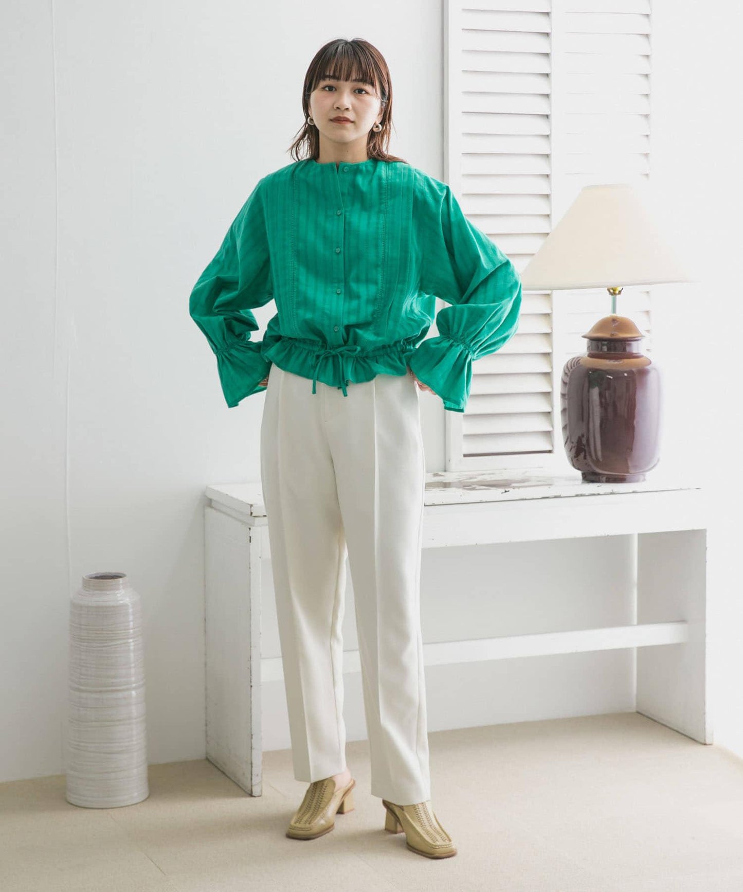 illi 單褶中線西裝褲