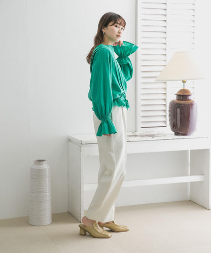 illi 單褶中線西裝褲