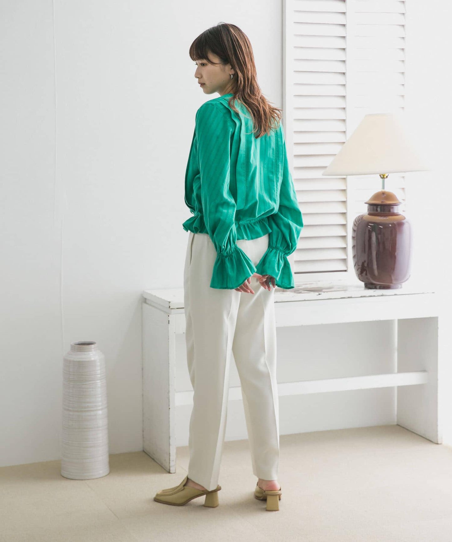 illi 單褶中線西裝褲