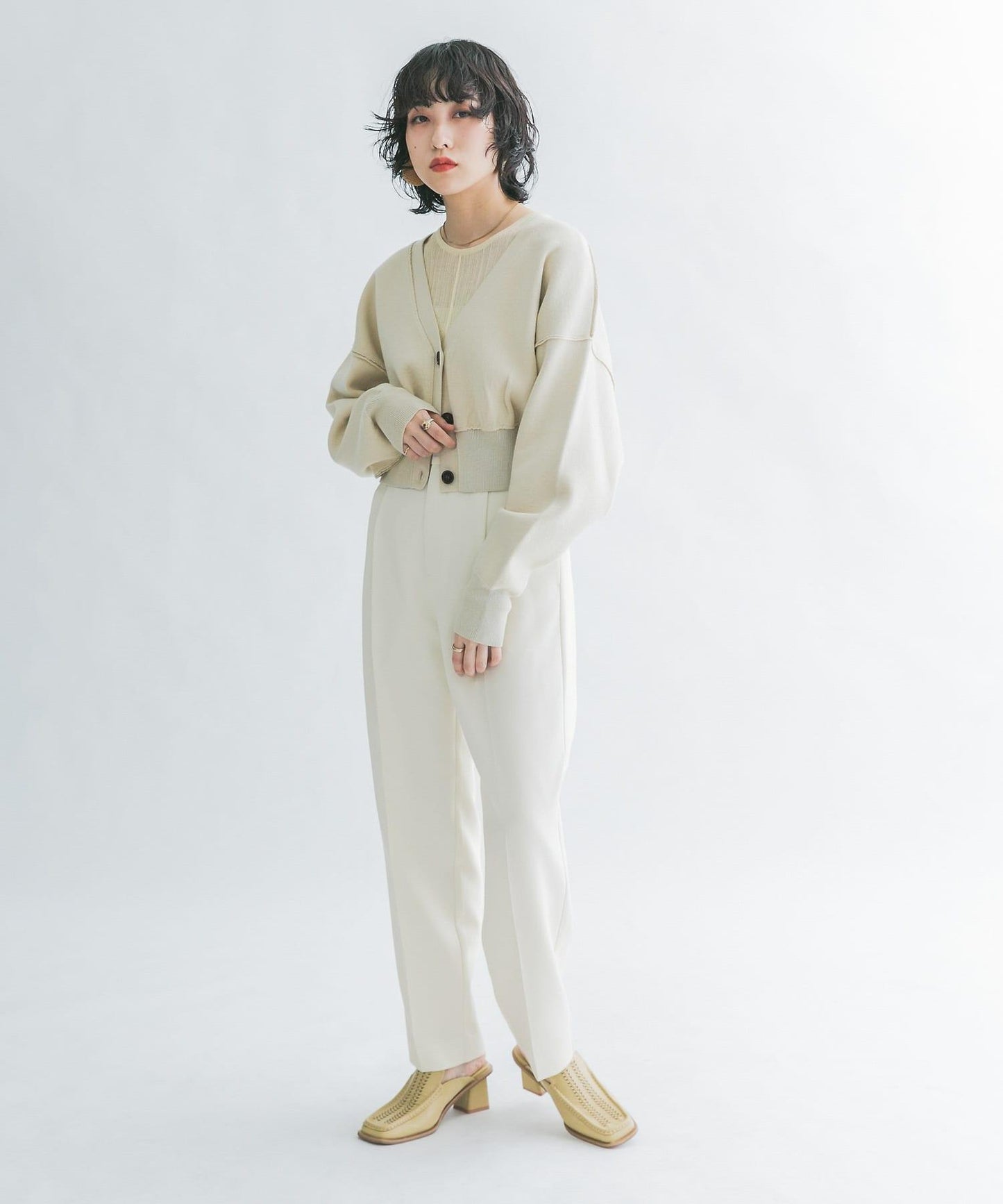 illi 單褶中線西裝褲