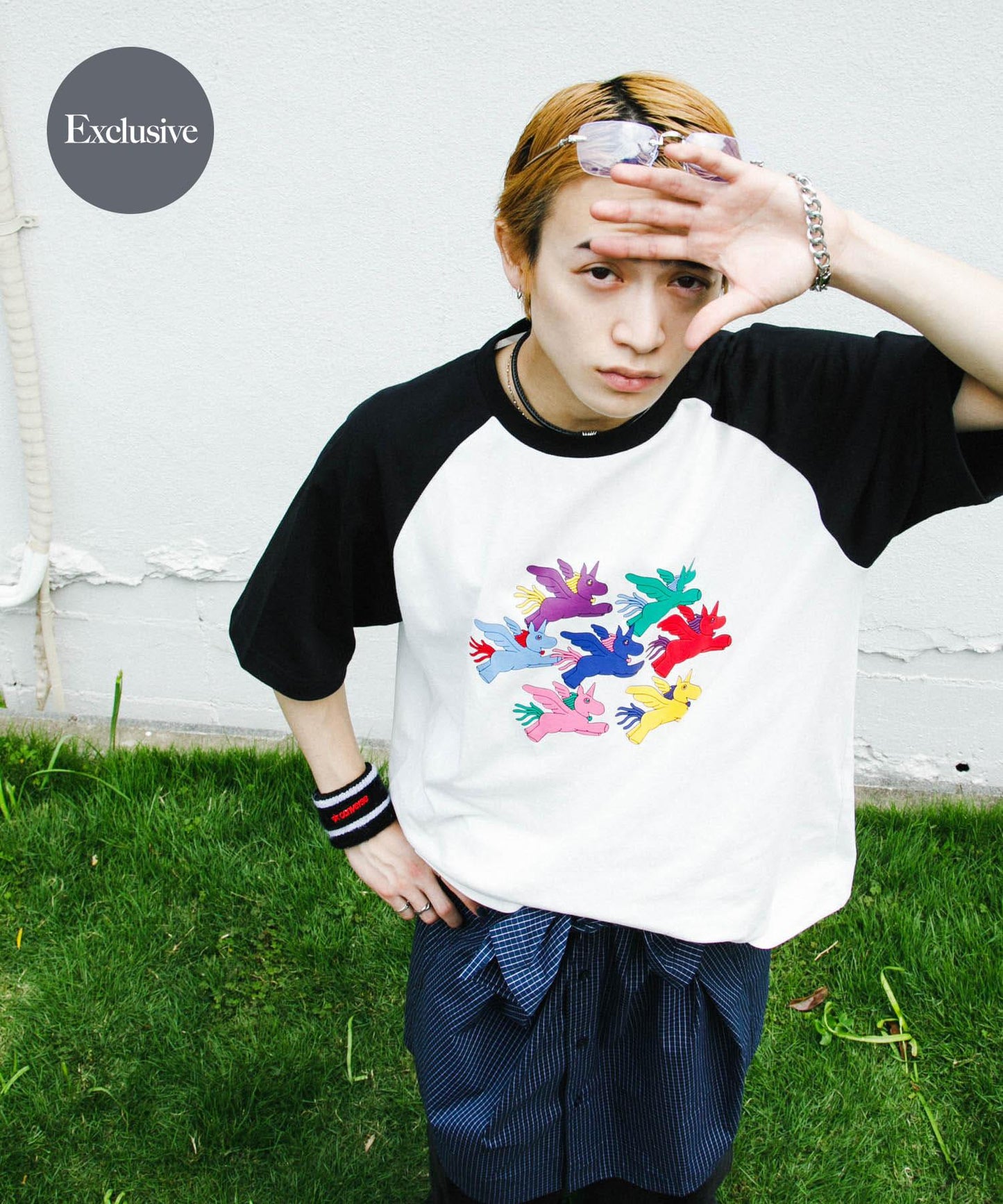 『聯名』SHUHEI KOKI×SENSE OF PLACE 拼色插肩袖T恤