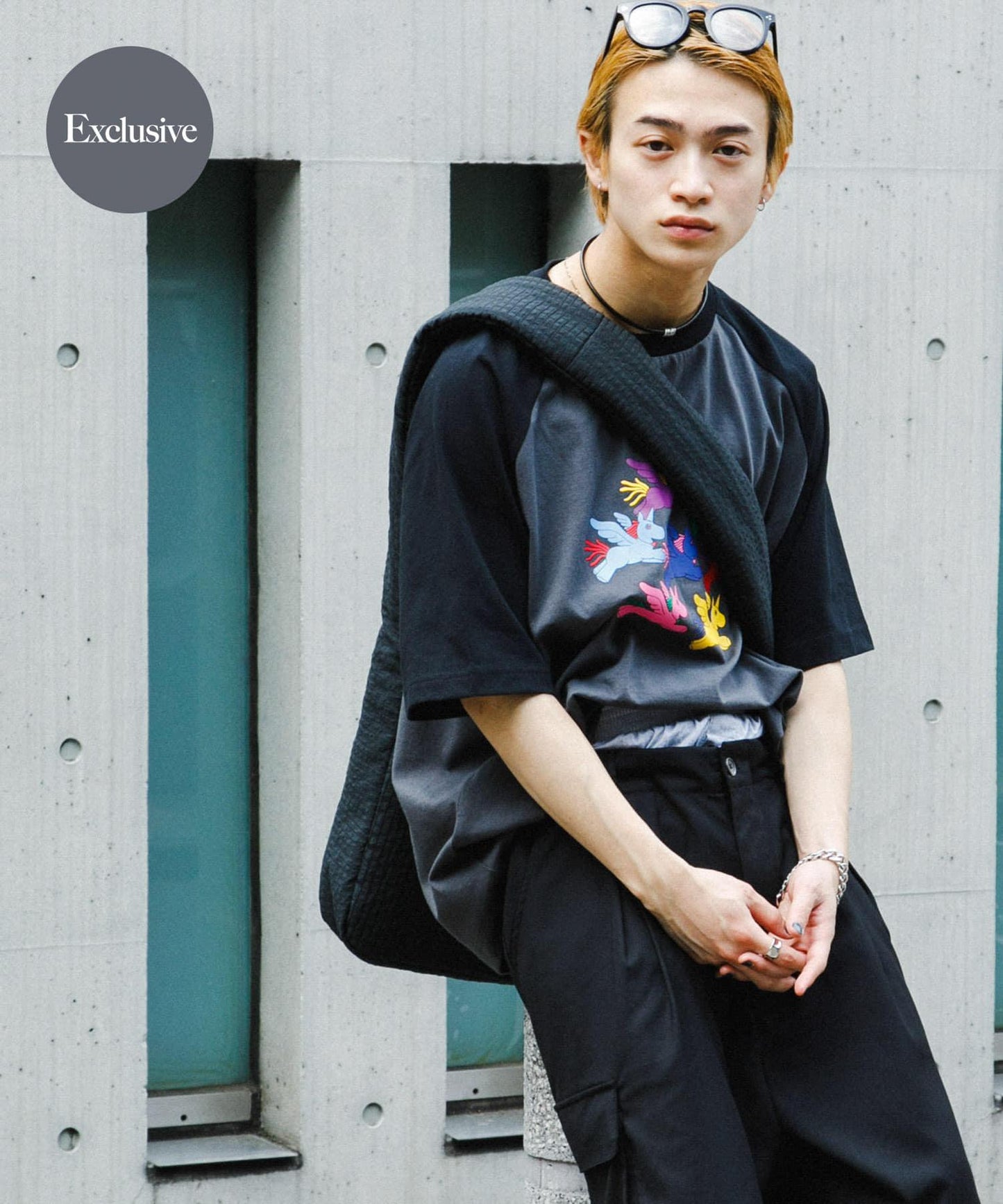 『聯名』SHUHEI KOKI×SENSE OF PLACE 拼色插肩袖T恤