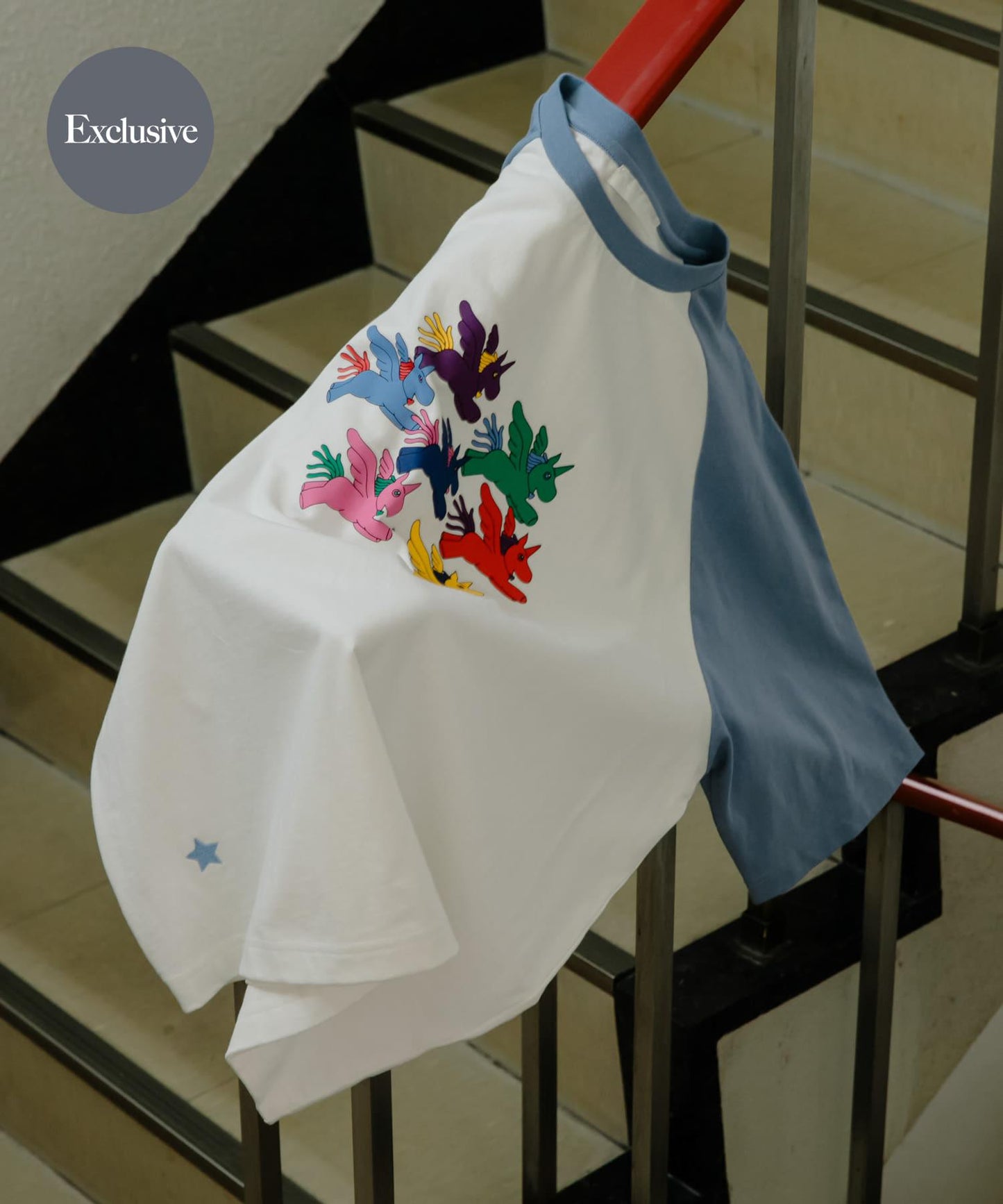 『聯名』SHUHEI KOKI×SENSE OF PLACE 拼色插肩袖T恤