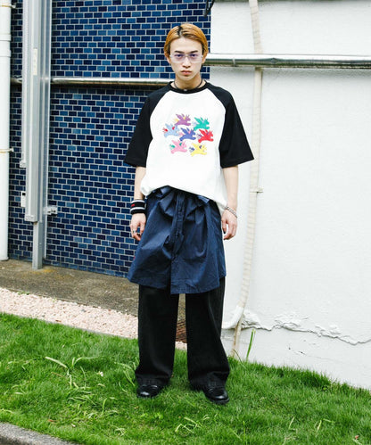 『聯名』SHUHEI KOKI×SENSE OF PLACE 拼色插肩袖T恤