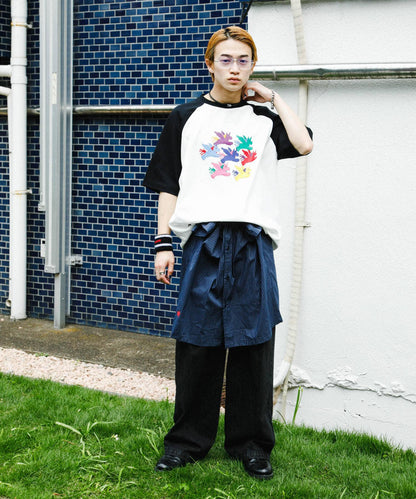 『聯名』SHUHEI KOKI×SENSE OF PLACE 拼色插肩袖T恤