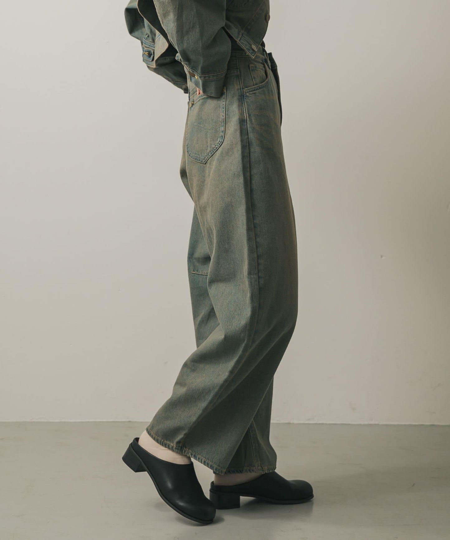 『聯名』Lee101×SENSE OF PLACE 寬鬆桶型褲