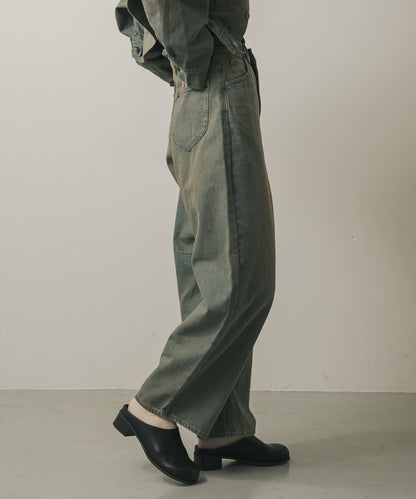 『聯名』Lee101×SENSE OF PLACE 寬鬆桶型褲