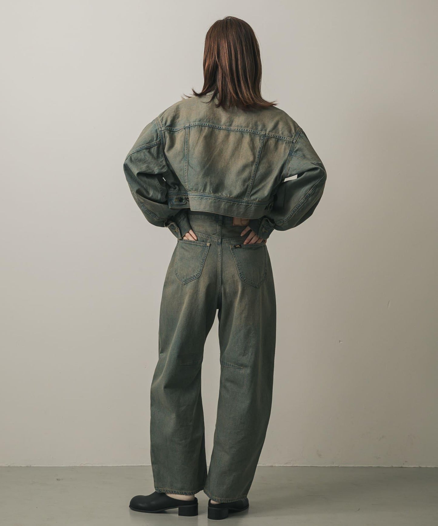 『聯名』Lee101×SENSE OF PLACE 寬鬆桶型褲