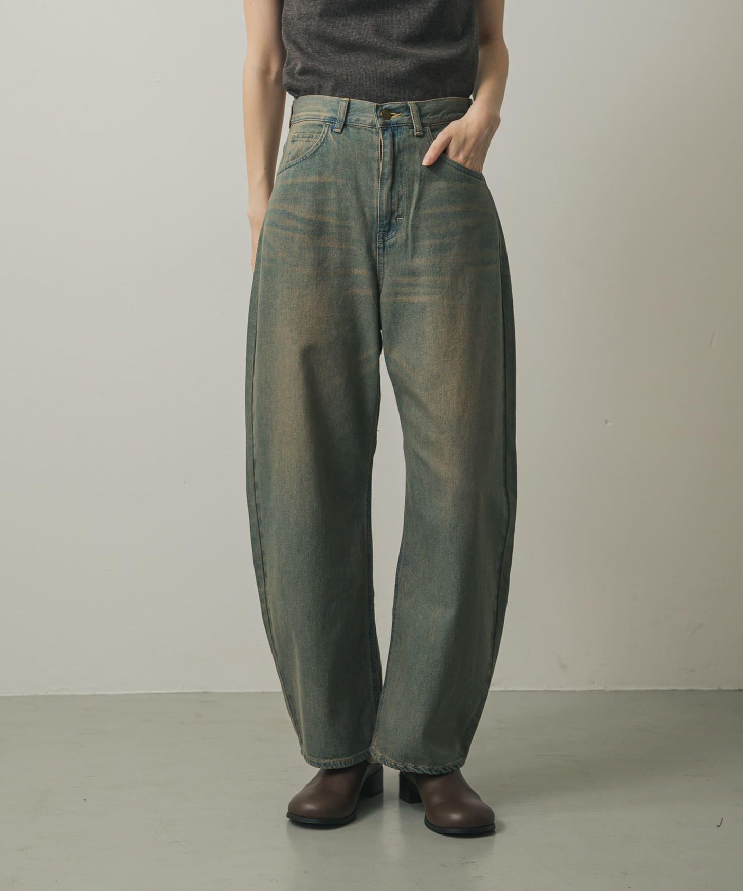 『聯名』Lee101×SENSE OF PLACE 寬鬆桶型褲