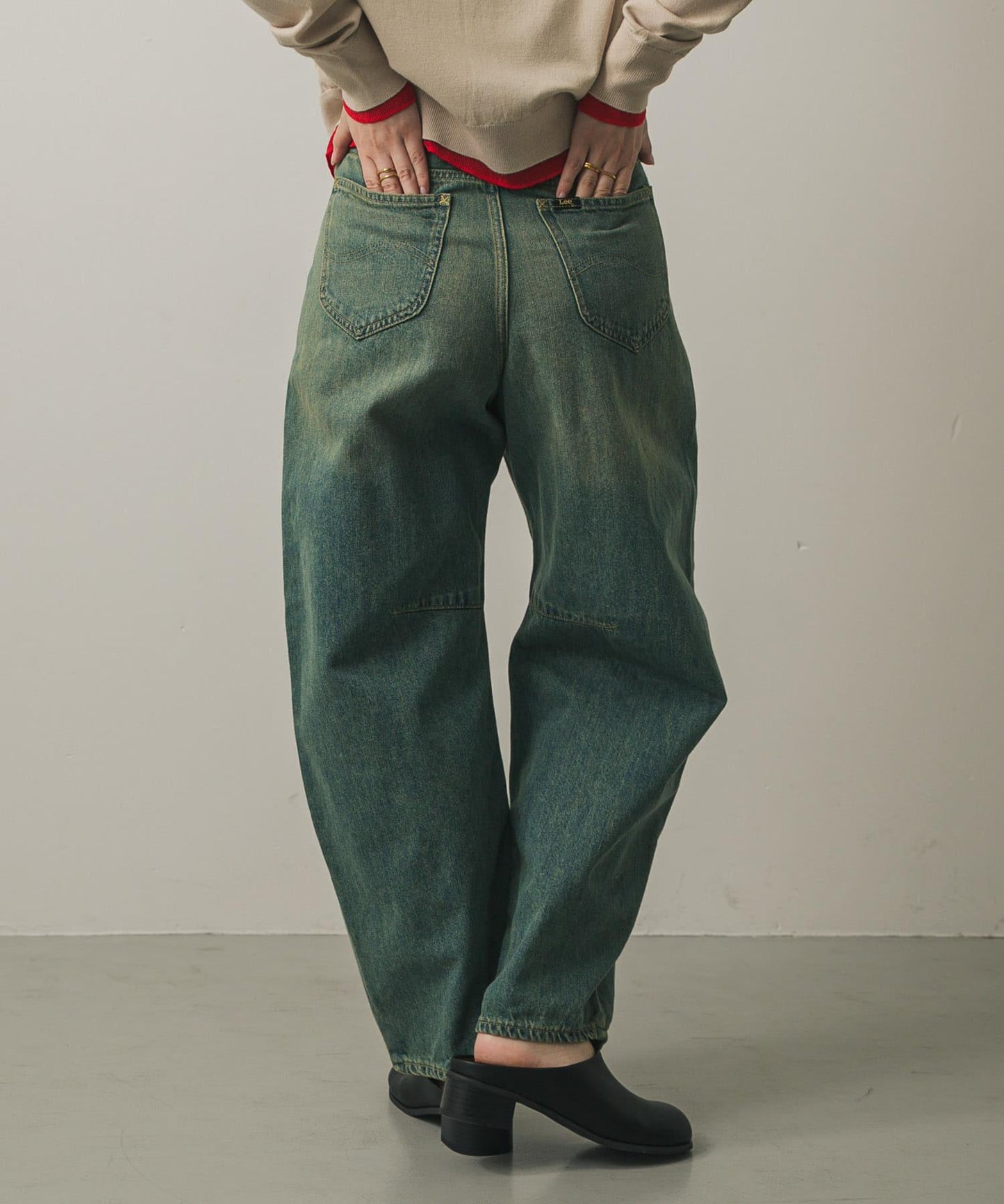 『聯名』Lee101×SENSE OF PLACE 寬鬆桶型褲