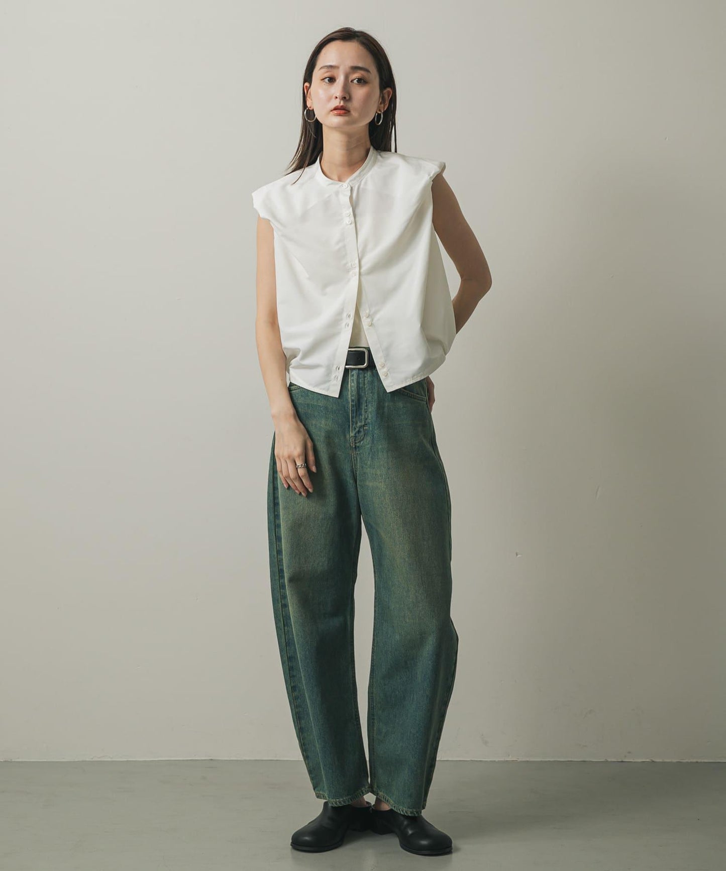 『聯名』Lee101×SENSE OF PLACE 寬鬆桶型褲