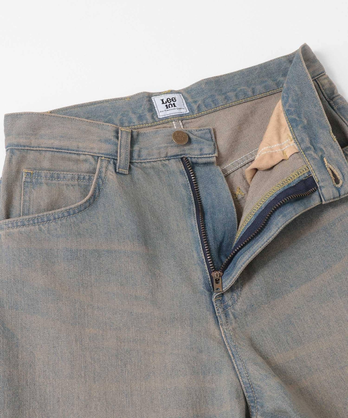 『聯名』Lee101×SENSE OF PLACE 寬鬆桶型褲