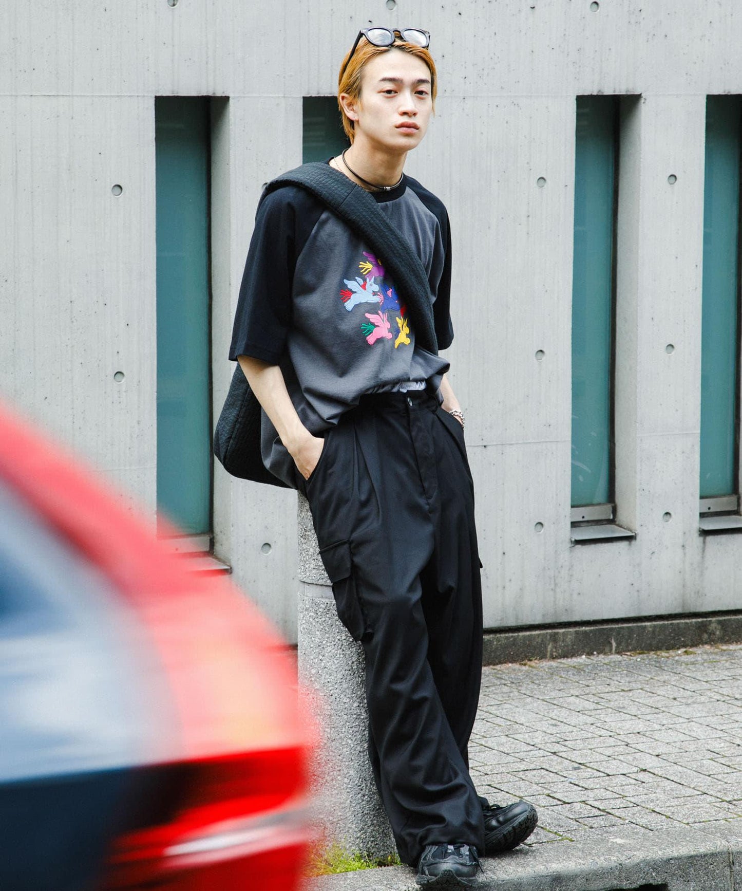 『聯名』SHUHEI KOKI×SENSE OF PLACE 拼色插肩袖T恤